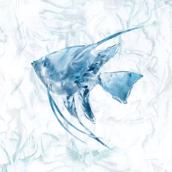 Nan: Blue Marble Tropical Fish by Nan