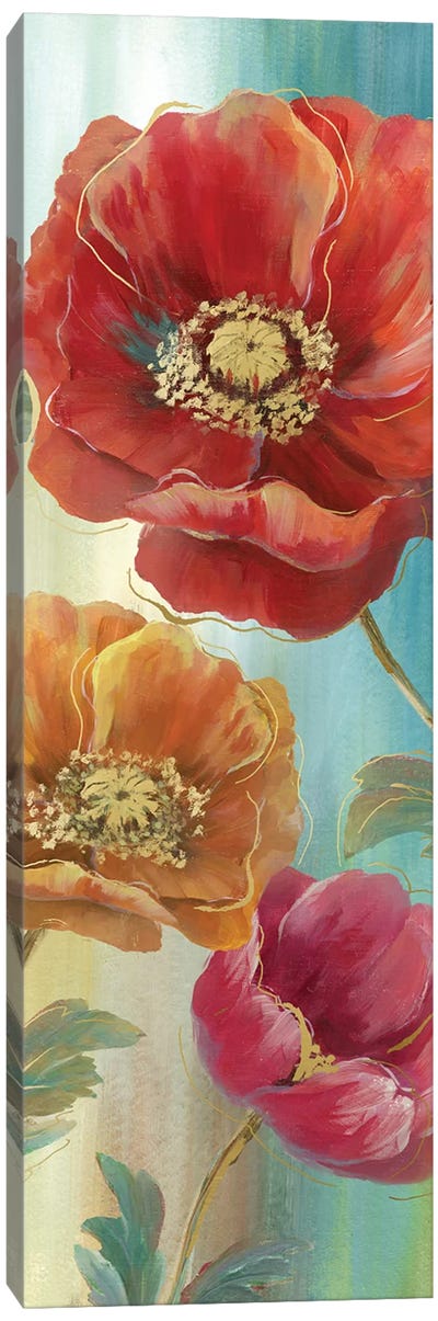 Poppy Panel Red II Canvas Art Print - Nan