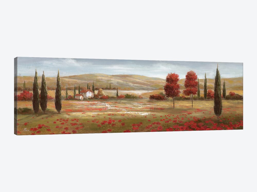 Tuscan Poppies II by Nan 1-piece Canvas Artwork