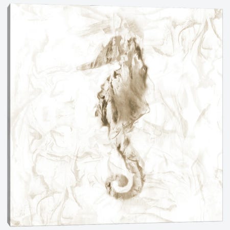 Soft Marble Seahorse Canvas Print #NAN201} by Nan Canvas Wall Art