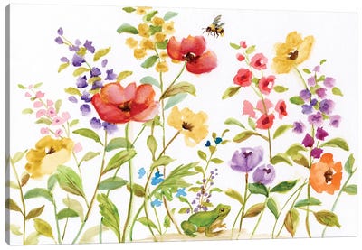 Garden Frog Canvas Art Print - Nan