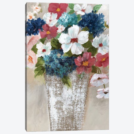 Linen Bouquet I Canvas Print #NAN228} by Nan Canvas Artwork