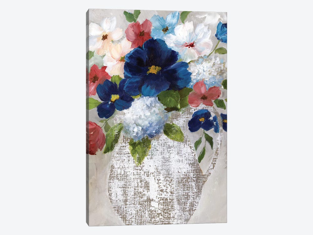 Linen Bouquet II by Nan 1-piece Canvas Artwork