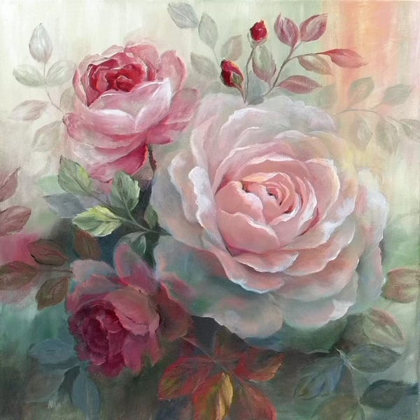 Grandmillenial Decor: White Roses II by Nan