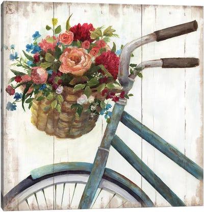 Bicycle in the Flowers Film Photo Print
