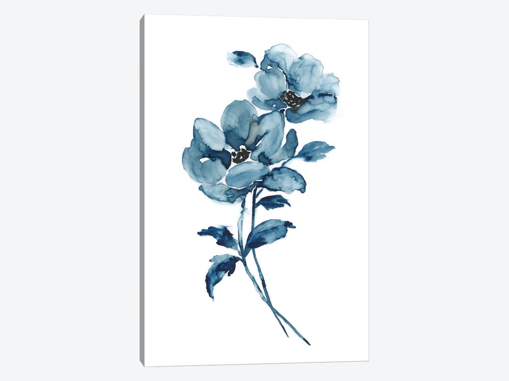 Blue Botanique I by Nan 1-piece Canvas Art