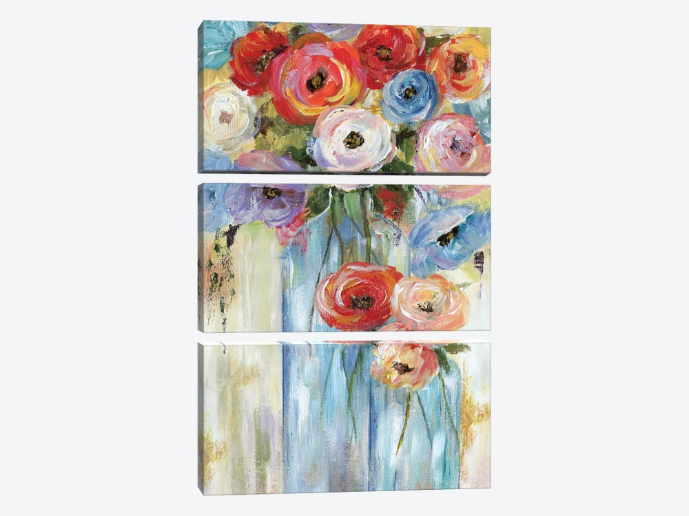 Bottles And Blooms 3-piece Canvas Art