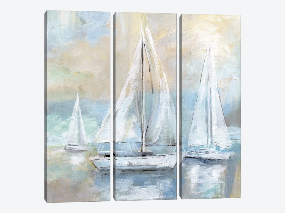 Sail Away by Nan 3-piece Canvas Artwork