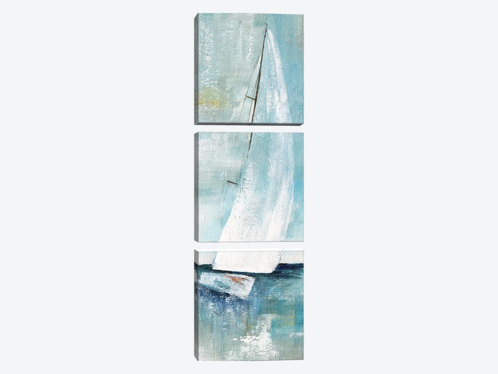 Simply Sailing I by Nan 3-piece Canvas Art Print
