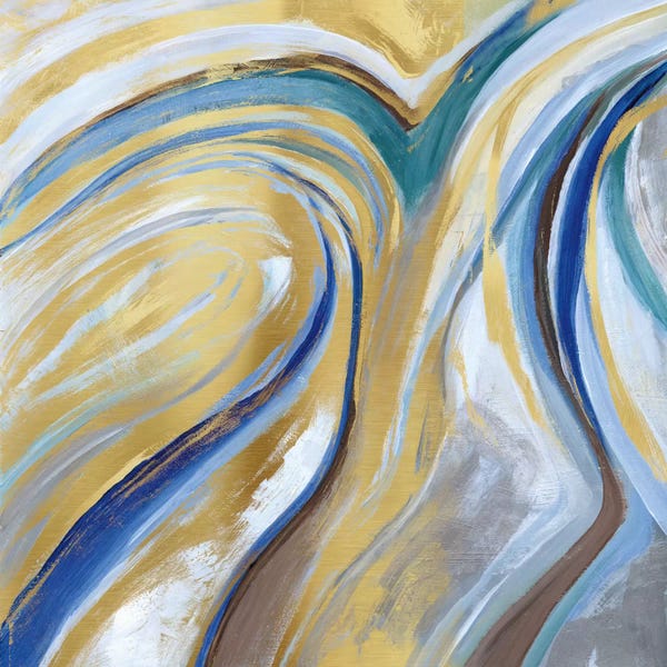 Tan: Agate & Gold I by Nan