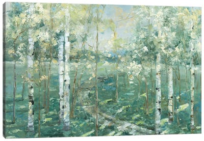 Meadow Light Canvas Art Print - Tree Art