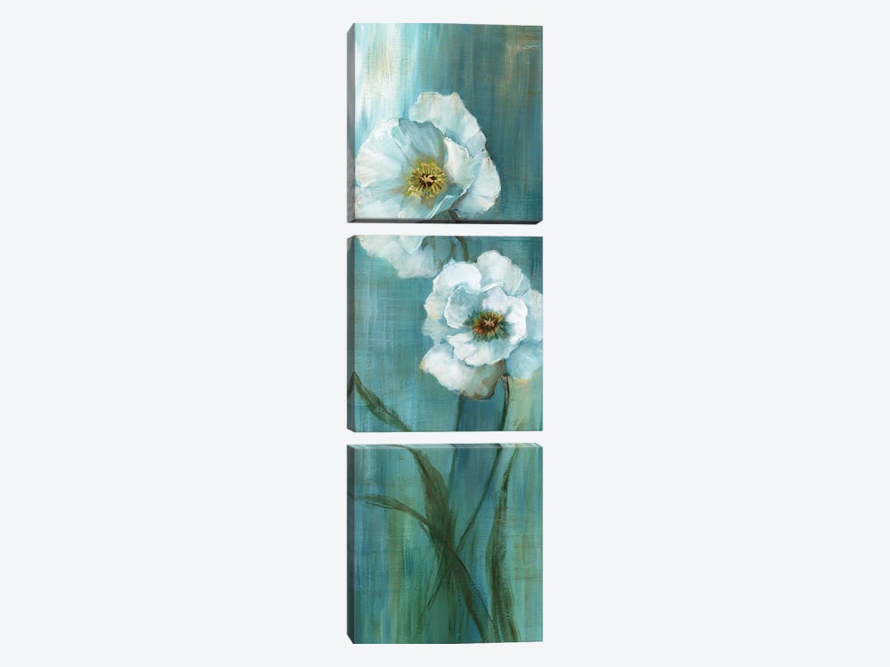Seabreeze Poppy II by Nan 3-piece Canvas Print