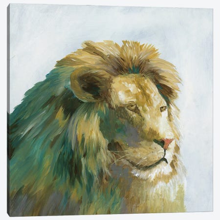 Jade Lion Canvas Print #NAN333} by Nan Canvas Wall Art