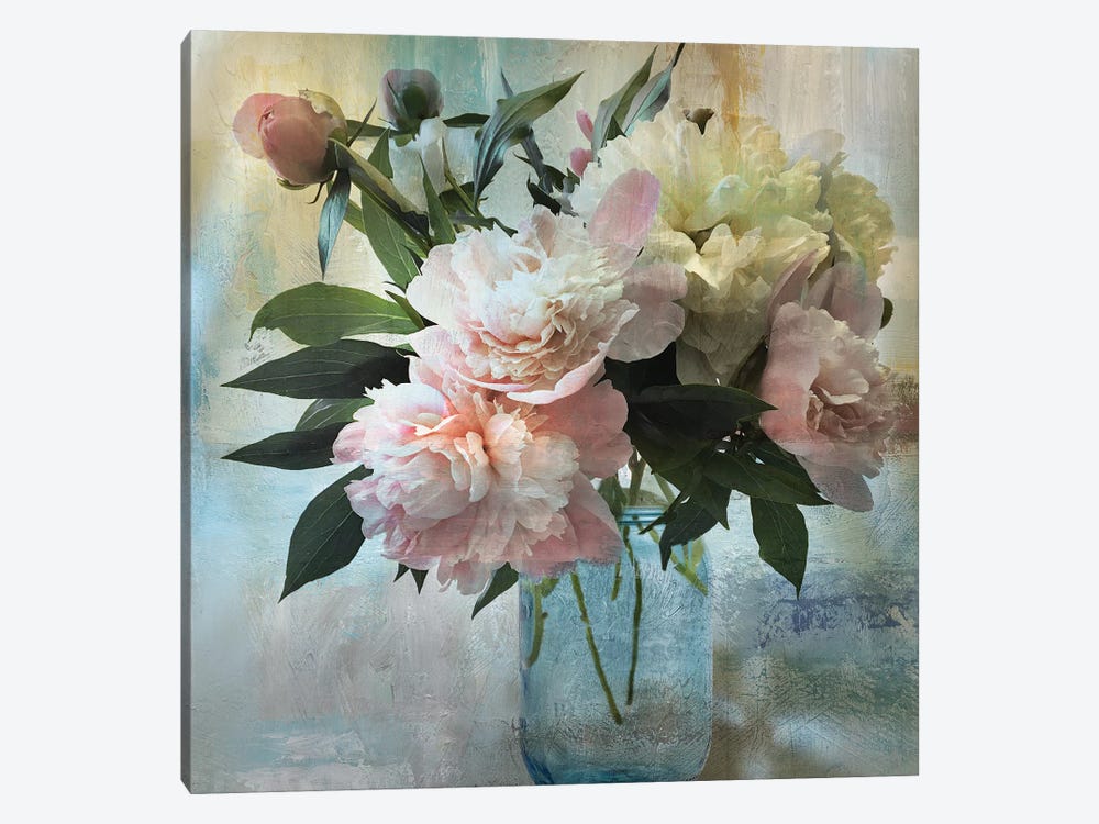 Peony Bouquet II by Nan 1-piece Canvas Artwork