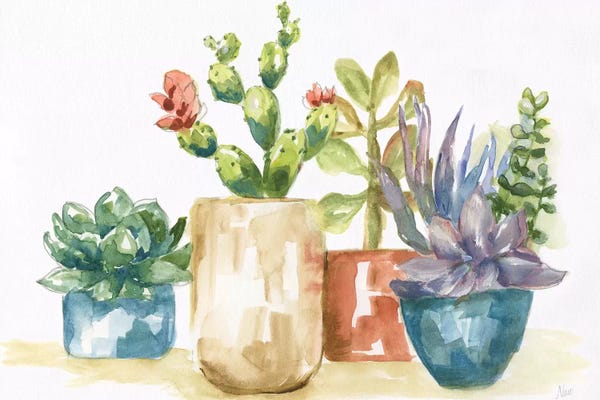 Abstract Floral & Botanical: Summer Succulents I by Nan