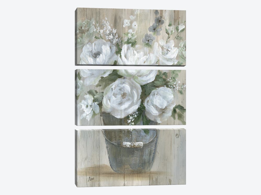 Wild Roses by Nan 3-piece Canvas Print