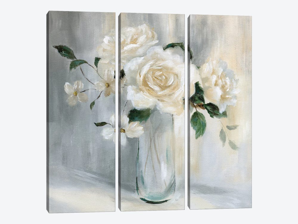 Caroline Springs Bouquet I by Nan 3-piece Canvas Print