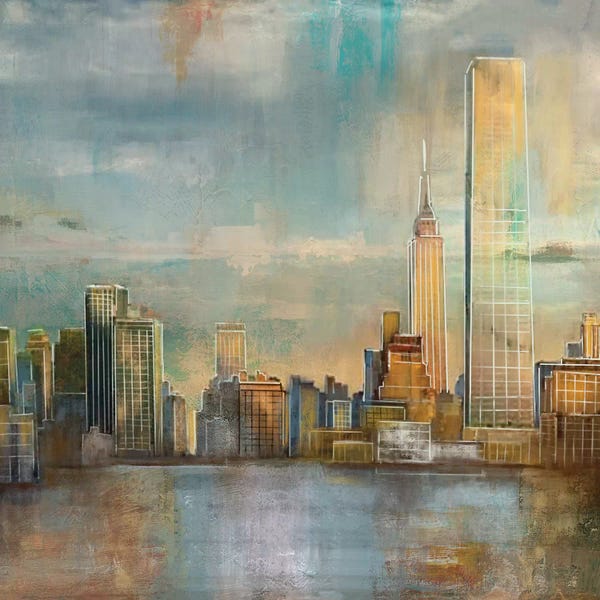 Industrial Office: City Skyline by Nan