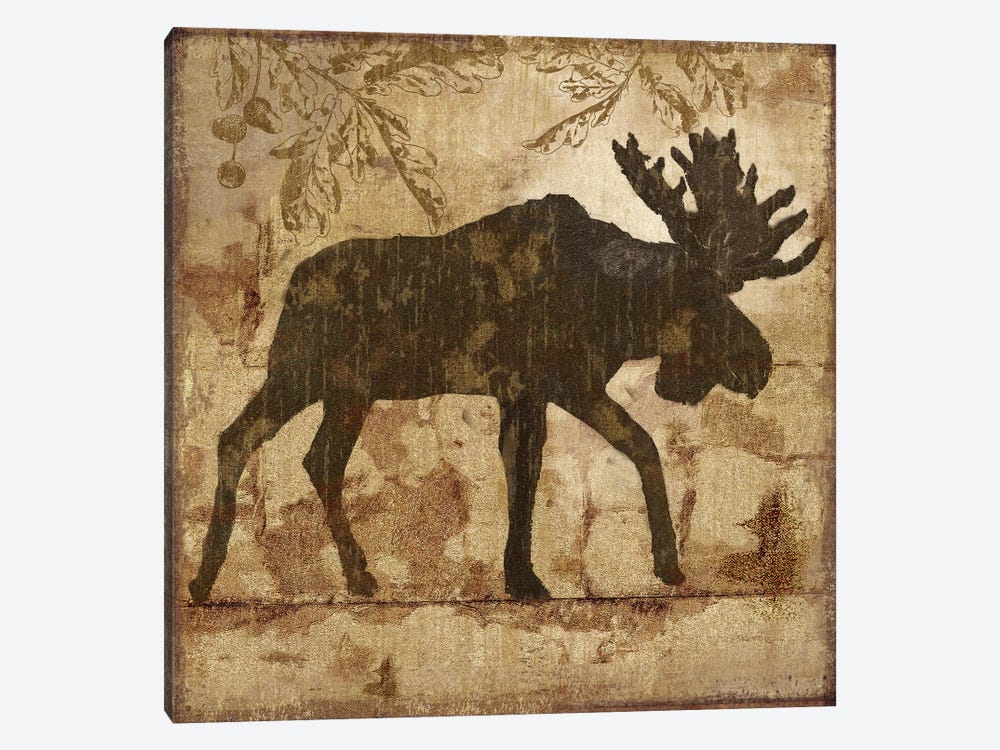 Country Moose 1-piece Canvas Artwork