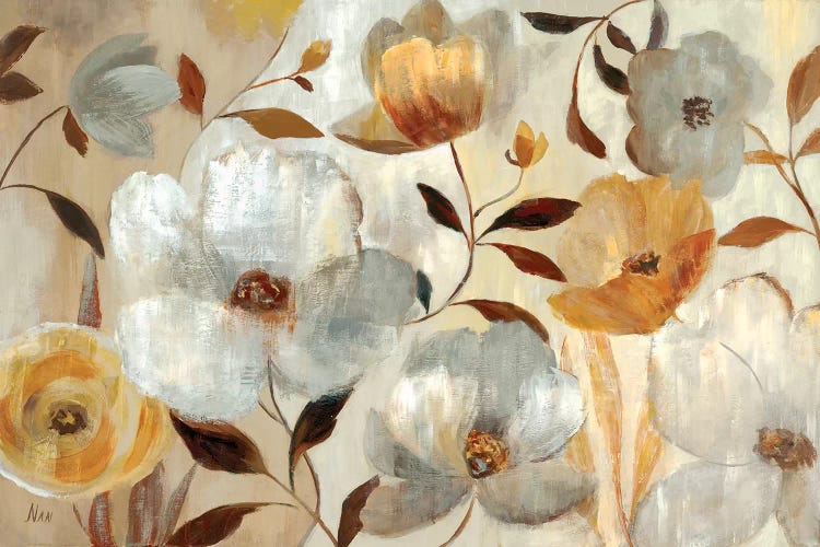 Golden Flower  by Nan wall art