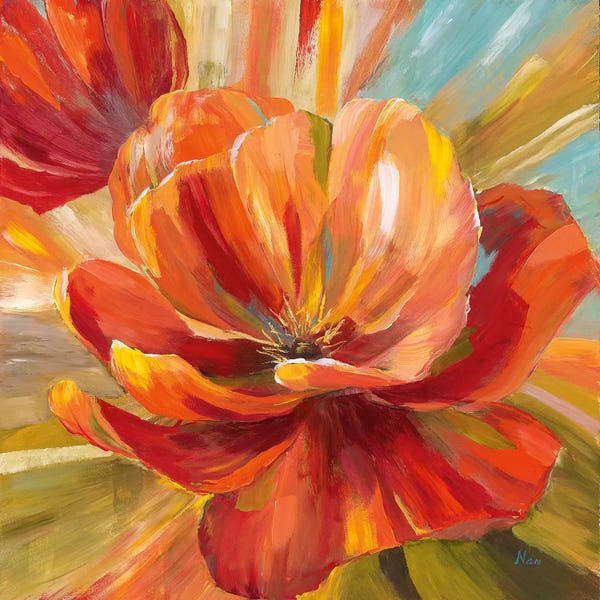 Tropical Living Room: Island Blossom II by Nan