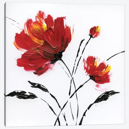 Red Poppy Splash II Canvas Print #NAN436} by Nan Canvas Art