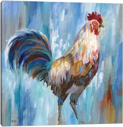 Struttin' Stuff Canvas Art Print - Chicken & Rooster Art