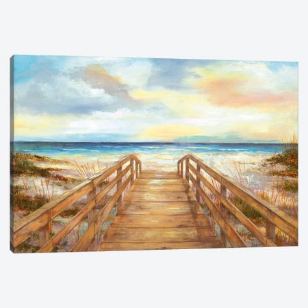 Walk to the Beach Canvas Print #NAN470} by Nan Canvas Print