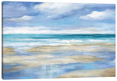 Washy Coast I Canvas Art Print - Coastal & Ocean Abstract Art