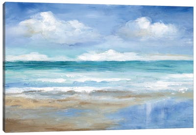 Washy Coast II Canvas Art Print - Coastal & Ocean Abstract Art