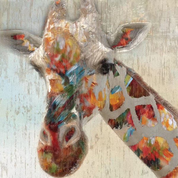 Giraffes: Paint Splash Giraffe by Nan