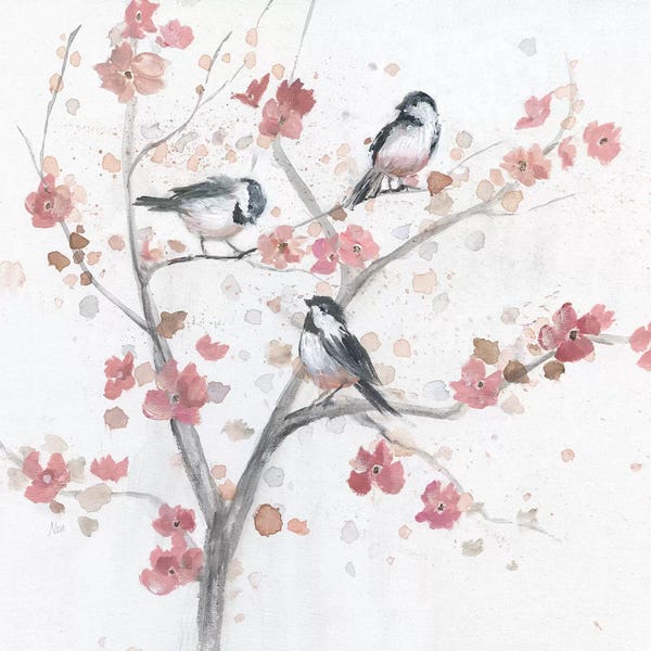 Nan: Chickadees in Spring I by Nan