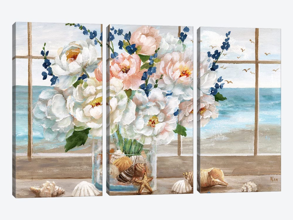 Coastal Window by Nan 3-piece Art Print