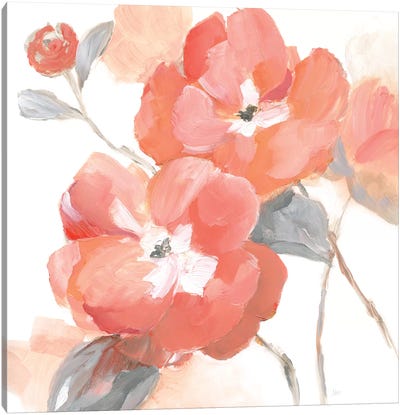 Coral Fantasy II Canvas Art Print - Best Selling Floral Art