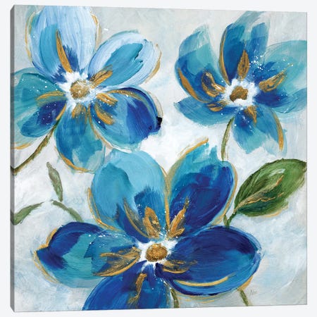 Flowering Blues I Canvas Print #NAN512} by Nan Canvas Art