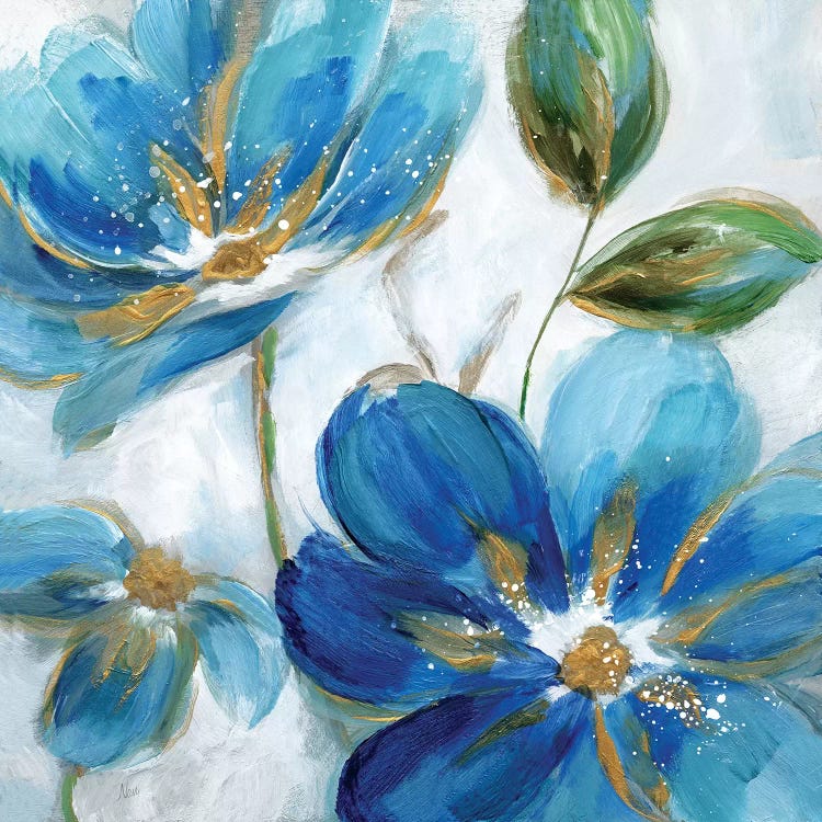 Flowering Blues II by Nan canvas print