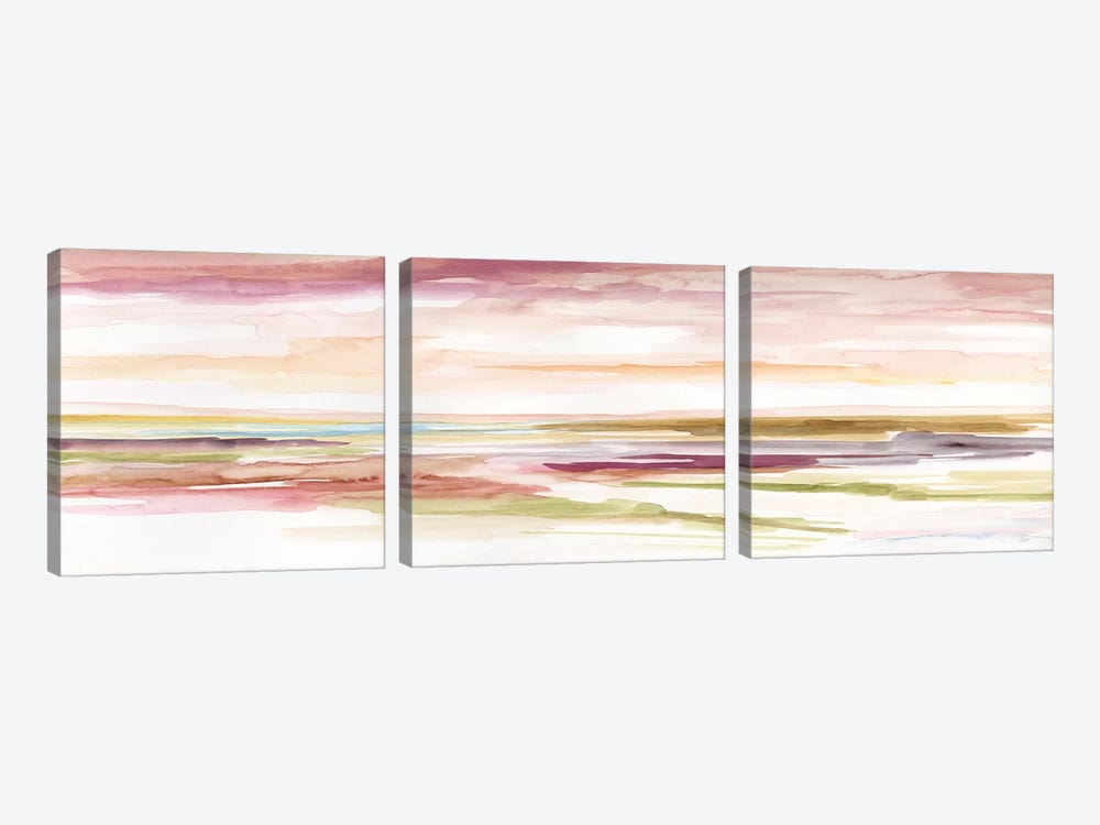 Spectrum Sunset I by Nan 3-piece Canvas Art
