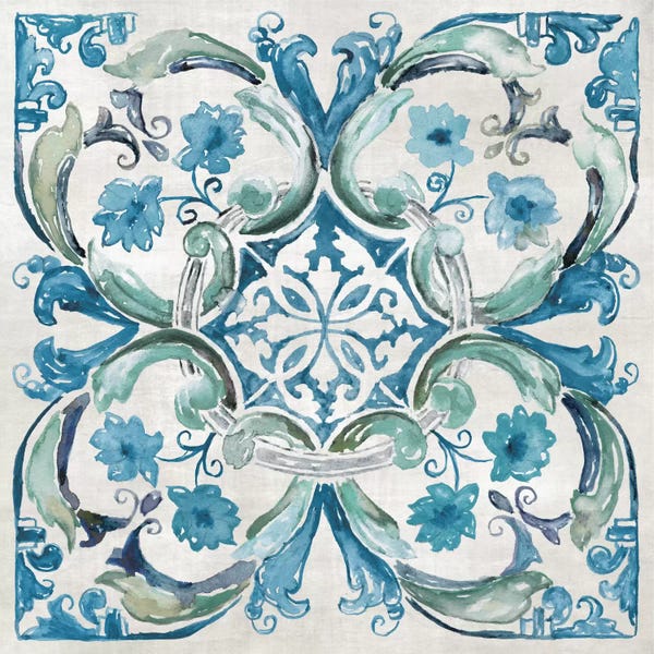 Abstract Bathroom: Caribbean Tile I by Nan