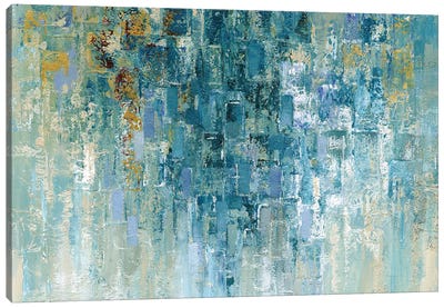 I Love The Rain Canvas Art Print - Abstract Expressionism