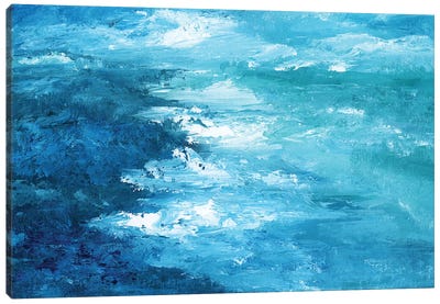 Crashing Waves I Canvas Art Print - Nan