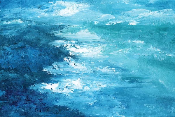 Abstract Expressionism: Crashing Waves I by Nan