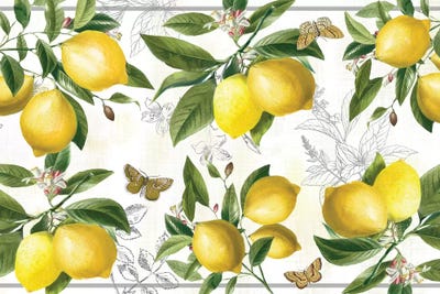 Linen Lemons by Nan art print