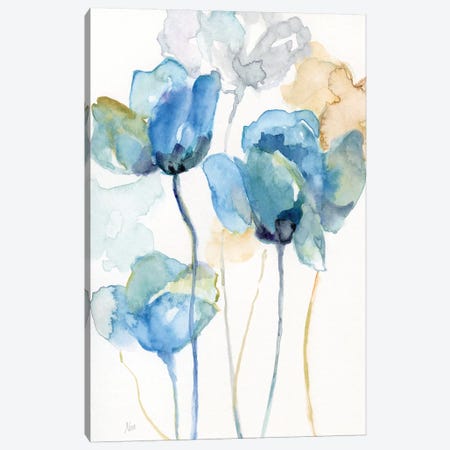 Wildflower Blues I Canvas Print #NAN556} by Nan Canvas Print