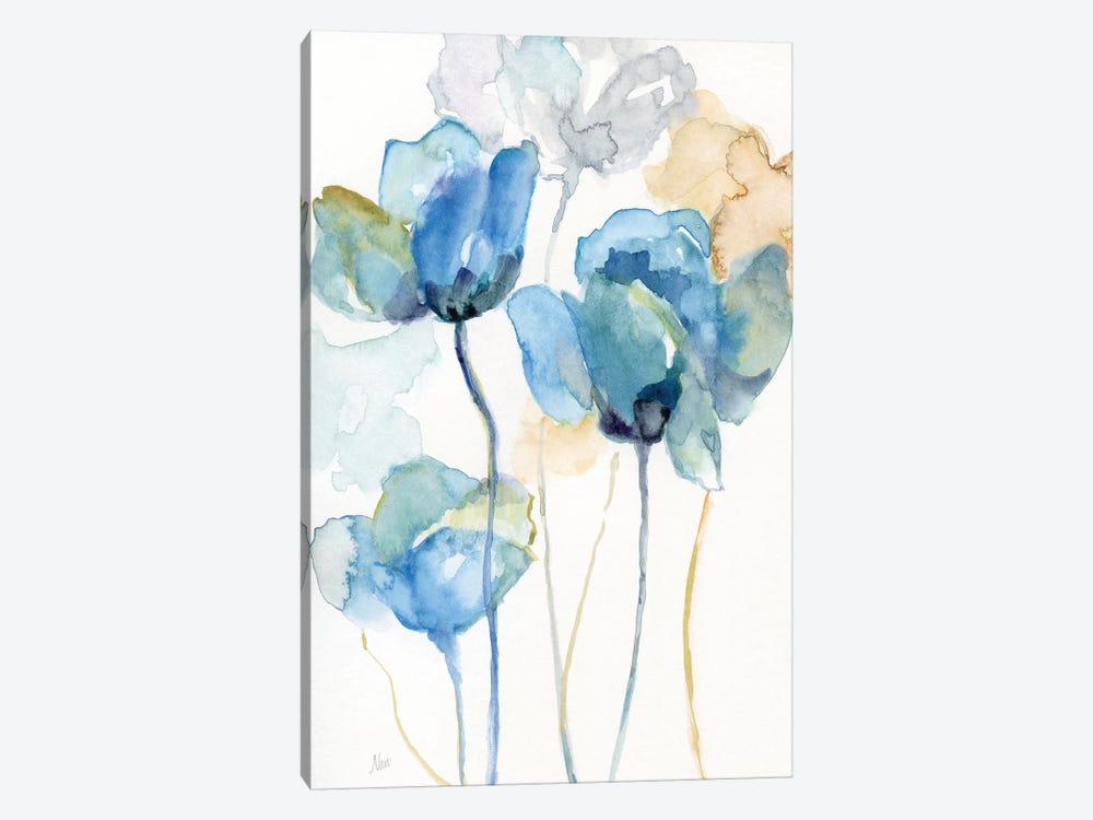 Wildflower Blues I by Nan 1-piece Canvas Print