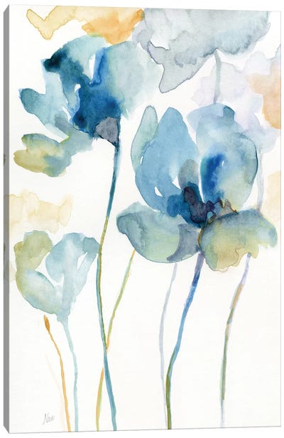 Wildflower Blues II Canvas Art Print - Wildflowers