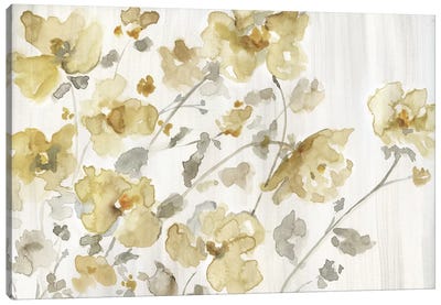 Blooming Neutral Canvas Art Print - Nan