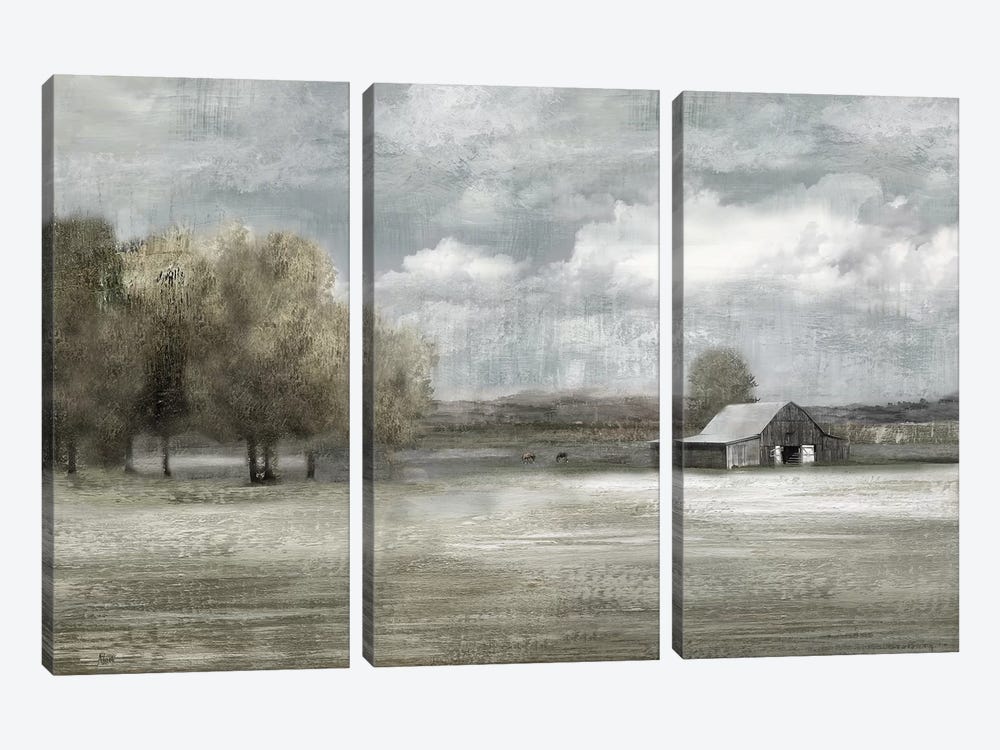 Country Quiet by Nan 3-piece Canvas Wall Art