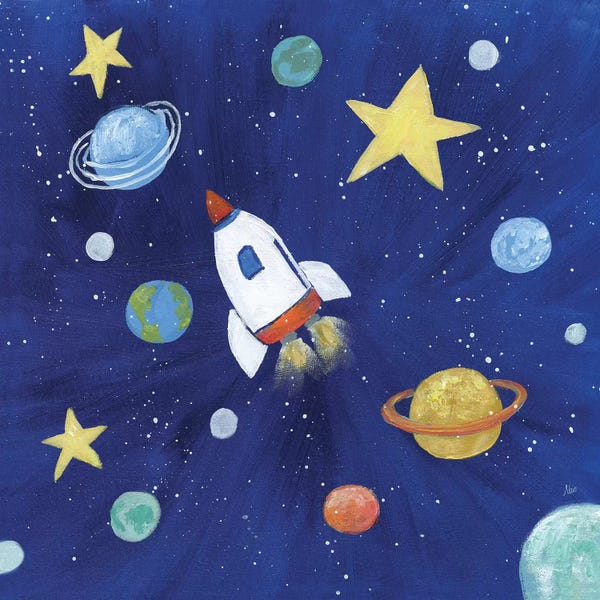 Kids Astronomy & Space Art: Outer Space by Nan