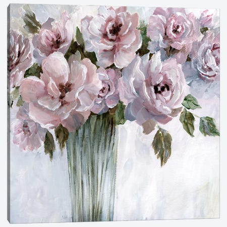 Bouquet Blush Canvas Print #NAN56} by Nan Canvas Art Print