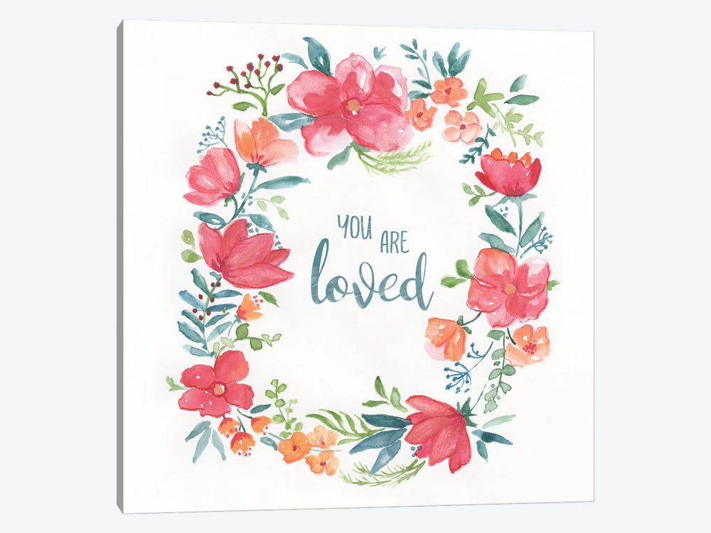 You Are Loved by Nan 1-piece Canvas Artwork